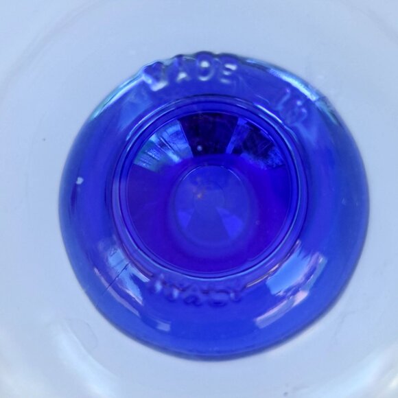 Bormioli Rocco Minorca Footed Dessert Margarita Glasses Set Of 2 Blue Stem - Picture 8 of 13